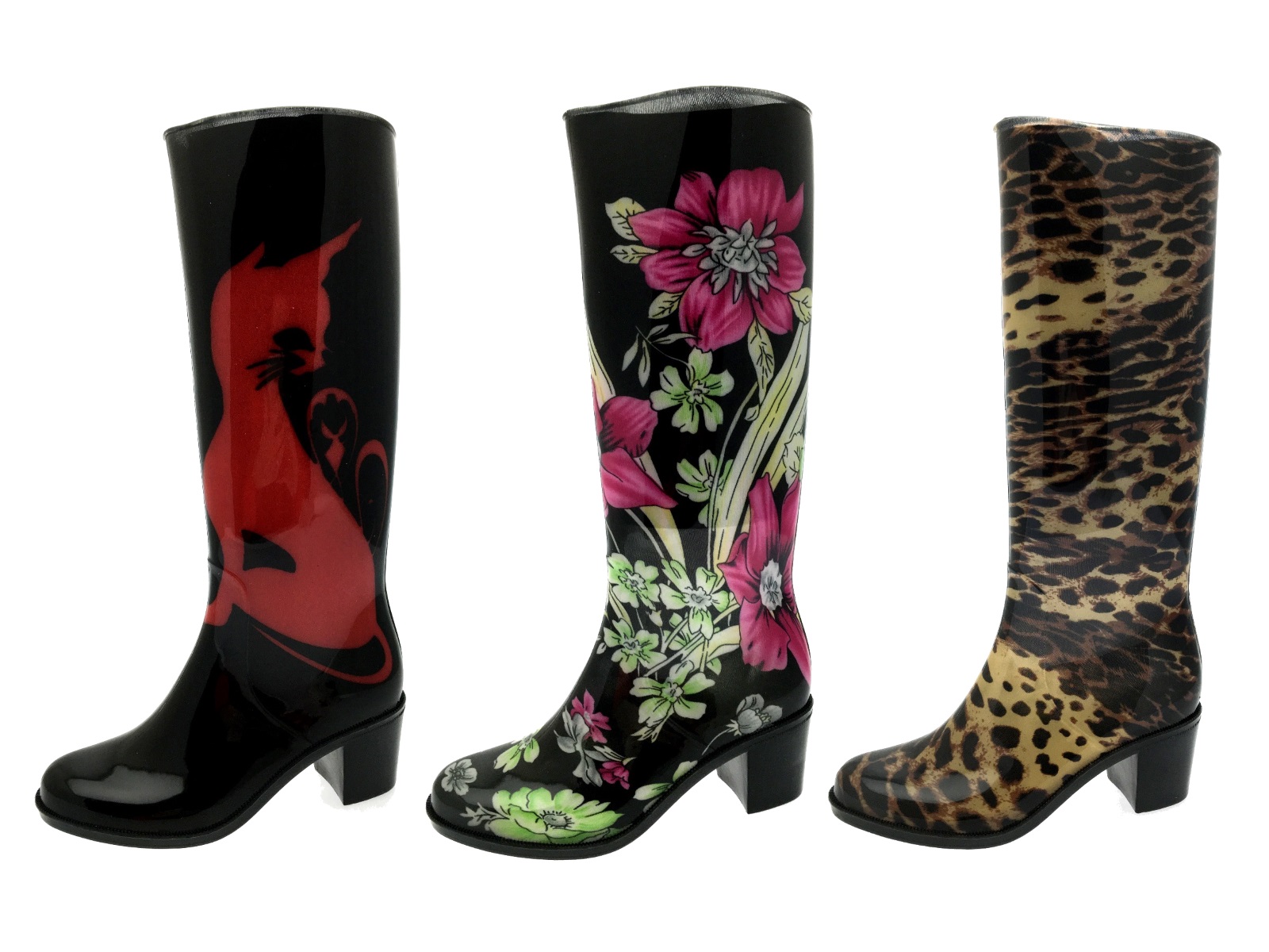 high heel rain boots amazon